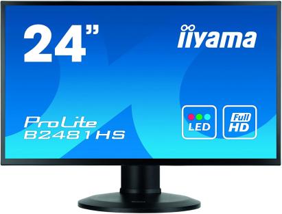 Monitor Second Hand Iiyama XB2481HS, 24 Inch Full HD VA, VGA, DVI, HDMI, Grad A- NewTechnology Media