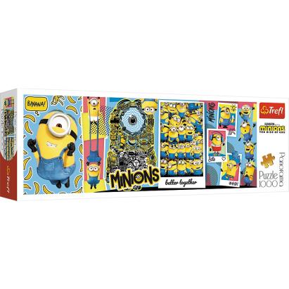 PUZZLE TREFL 1000 PANORAMA MINIONII SuperHeroes ToysZone