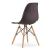 Scaun stil scandinav, Artool, Osaka, PP, lemn, cafeniu, 46x54x81 cm GartenVIP DiyLine