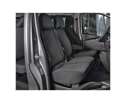 Husa bancheta cu doua locuri Ares Van DV2 Tailor Made pentru Renautl Trafic 3, Opel Vivaro 2, Fiat Talento, Nissan NV300, fara bancheta ractionata AutoDrive ProParts