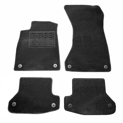 Covorase mocheta Audi S5 (B9) 2017-prezent, Negre, set de 4 Buc. AutoDrive ProParts
