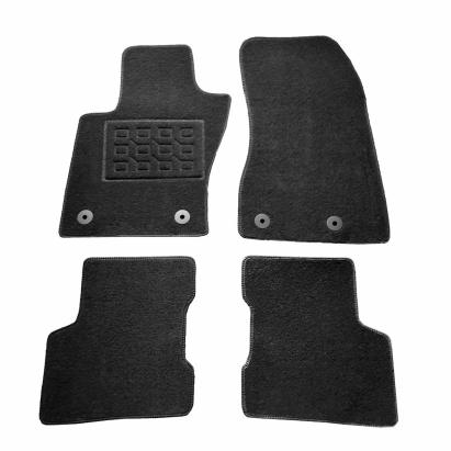 Covorase mocheta Jeep Renegade Versiune Sport, Longitude Limited, Trailhawk 2014-2018, Fixare Ampatament 27cm : 20cm, Negre, set de 4 Buc. AutoDrive ProParts