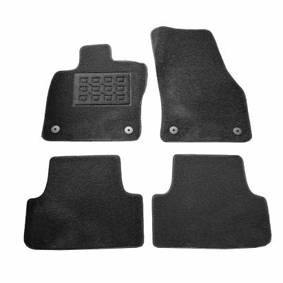 Covorase mocheta Seat Ateca, Skoda Karoq, 2016-prezent, Negre, set de 4 Buc. AutoDrive ProParts