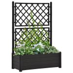 Jardinieră de grădină cu spalier, antracit, 100x43x142, PP GartenMobel Dekor