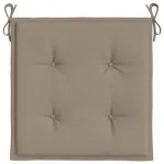 Perne scaune grădină 4 buc. gri taupe 50x50x3cm țesătură Oxford GartenMobel Dekor