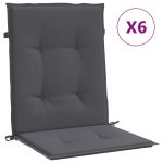 Perne scaun cu spătar mic, 6 buc., antracit, textil oxford GartenMobel Dekor