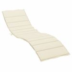 Pernă de șezlong, crem, 200x50x3 cm, textil oxford GartenMobel Dekor