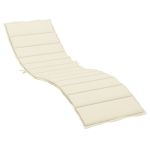 Pernă de șezlong, crem, 200x70x3 cm, textil oxford GartenMobel Dekor