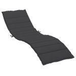 Pernă de șezlong, negru, 200x70x3 cm, textil oxford GartenMobel Dekor