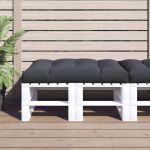 Pernă pentru paleți, antracit, 120x80x12 cm, textil GartenMobel Dekor