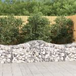 Coșuri gabion arcuite 15 buc, 200x50x60/80 cm, fier galvanizat GartenMobel Dekor