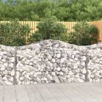 Coșuri gabion arcuite 7 buc, 200x50x100/120 cm, fier galvanizat GartenMobel Dekor