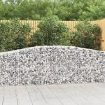 Coșuri gabion arcuite 8 buc, 400x50x80/100 cm, fier galvanizat GartenMobel Dekor