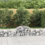 Coșuri gabion arcuite 7 buc, 200x50x40/60 cm, fier galvanizat GartenMobel Dekor