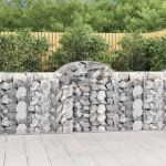 Coșuri gabion arcuite 13 buc, 200x50x100/120cm, fier galvanizat GartenMobel Dekor