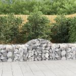 Coșuri gabion arcuite 13 buc, 200x50x60/80 cm, fier galvanizat GartenMobel Dekor