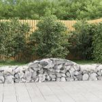 Coșuri gabion arcuite, 17 buc., 300x50x40/60cm, fier galvanizat GartenMobel Dekor