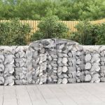 Coșuri gabion arcuite 25 buc, 300x50x100/120cm, fier galvanizat GartenMobel Dekor