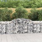 Coșuri gabion arcuite 9 buc, 300x50x80/100 cm, fier galvanizat GartenMobel Dekor