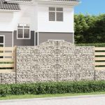 Coșuri gabion arcuite 9 buc, 300x50x160/180 cm, fier galvanizat GartenMobel Dekor