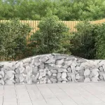 Coșuri gabion arcuite 15 buc, 400x30x60/80 cm, fier galvanizat GartenMobel Dekor