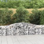 Coșuri gabion arcuite 25 buc, 400x50x60/80 cm, fier galvanizat GartenMobel Dekor