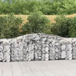 Coșuri gabion arcuite 25 buc, 400x50x80/100 cm, fier galvanizat GartenMobel Dekor