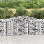 Coșuri gabion arcuite 7 buc, 400x50x100/120 cm fier galvanizat GartenMobel Dekor