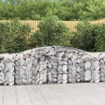 Coșuri gabion arcuite 7 buc, 400x50x80/100 cm, fier galvanizat GartenMobel Dekor