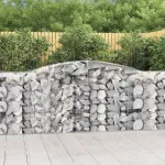 Coșuri gabion arcuite 25 buc, 400x50x100/120 cm fier galvanizat GartenMobel Dekor