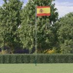 Steag Spania și stâlp din aluminiu, 6,23 m GartenMobel Dekor