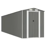 Șopron de grădină, gri deschis, 192x772x223 cm, oțel galvanizat GartenMobel Dekor