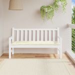 Pernă bancă de grădină, alb crem, 150x50x7 cm, textil oxford GartenMobel Dekor