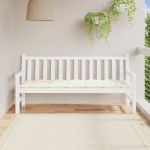 Pernă bancă de grădină, alb crem, 180x50x7 cm, textil oxford GartenMobel Dekor