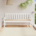 Pernă bancă de grădină, bej, 180x50x7 cm, material oxford GartenMobel Dekor