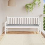 Pernă bancă de grădină, gri, 180x50x7 cm, material oxford GartenMobel Dekor