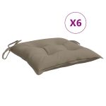 Perne de scaun, 6 buc., gri taupe, 50x50x7 cm, textil oxford GartenMobel Dekor
