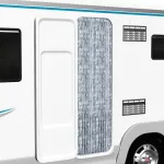 Perdea pentru insecte, alb și gri, 90 x 200 cm, chenille GartenMobel Dekor