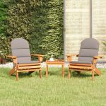 Set mobilier de grădină Adirondack, 3 piese, lemn masiv acacia GartenMobel Dekor