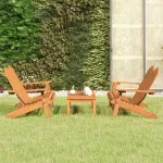 Set mobilier de grădină Adirondack, 3 piese, lemn masiv acacia GartenMobel Dekor