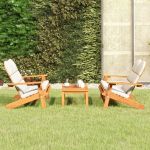 Set mobilier de grădină Adirondack, 3 piese, lemn masiv acacia GartenMobel Dekor