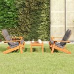 Set mobilier de grădină Adirondack, 3 piese, lemn masiv acacia GartenMobel Dekor