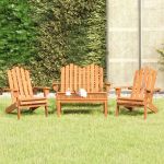 Set mobilier de grădină Adirondack, 4 piese, lemn masiv acacia GartenMobel Dekor