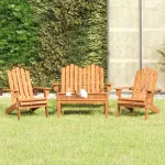 Set mobilier de grădină Adirondack, 4 piese, lemn masiv acacia GartenMobel Dekor