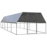 Coteț de păsări pentru exterior, 3x10x2 m, oțel galvanizat GartenMobel Dekor