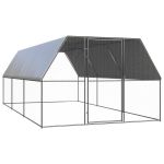 Coteț de păsări pentru exterior, 3x6x2 m, oțel zincat GartenMobel Dekor