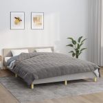 Pătură anti-stres, gri, 200x220 cm, 13 kg, material textil GartenMobel Dekor