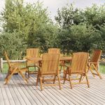 Set mobilier de grădină, 7 piese, lemn masiv de tec GartenMobel Dekor