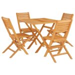 Set masă pentru grădină, lemn masiv de tec, 5 piese GartenMobel Dekor