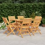 Set mobilier de grădină, 7 piese, lemn masiv de tec GartenMobel Dekor